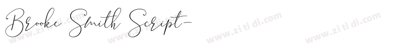 Brooke Smith Script字体转换